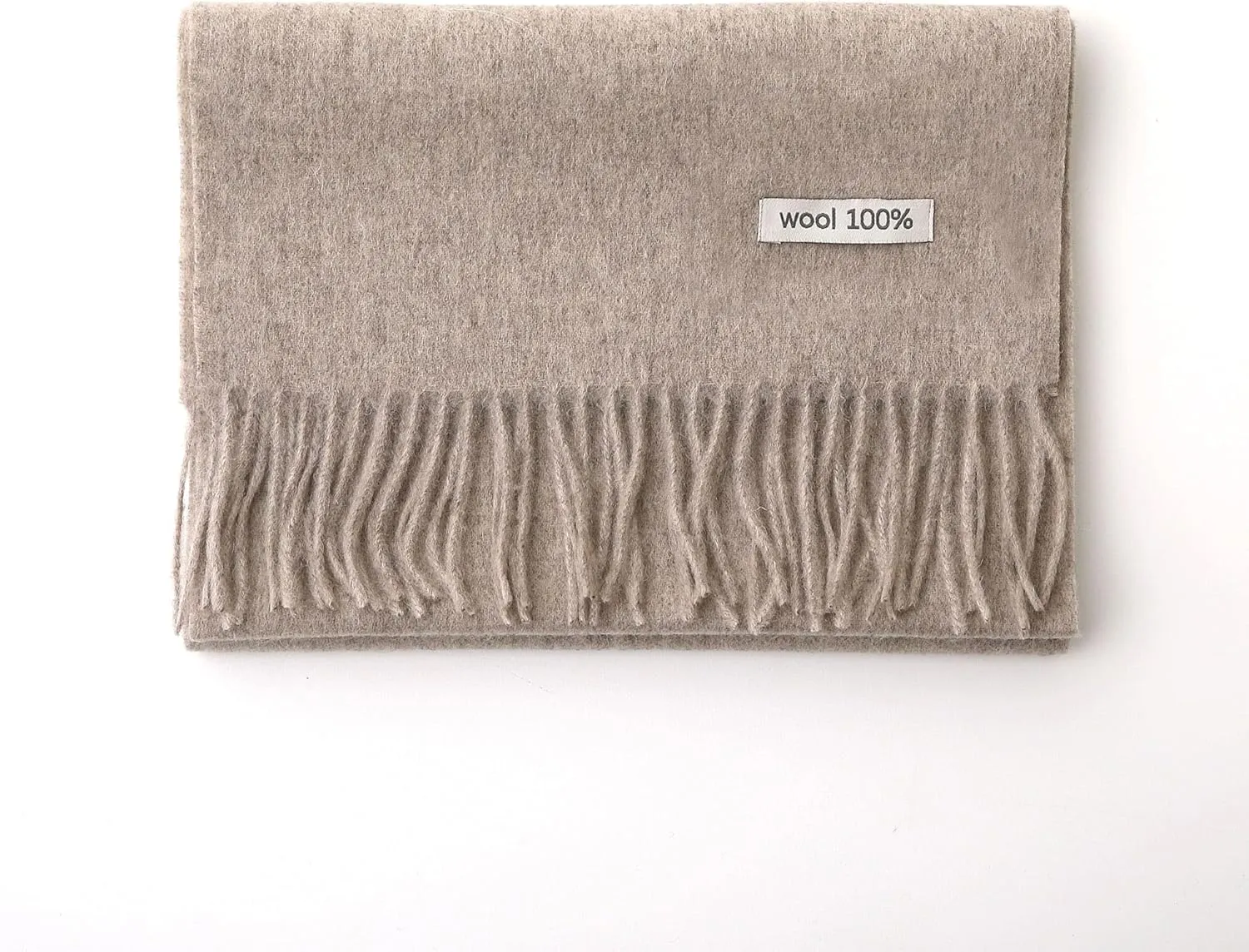 100% Wool Scarf - Men and Women Winter Warm Soft Luxurious Solid Colors Gift Box
