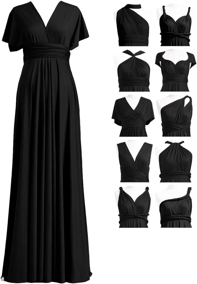 72styles Infinity Dress with Bandeau, Convertible Bridesmaid Dress, Long, Plus Size, Multi-Way Dress, Twist Wrap Dress