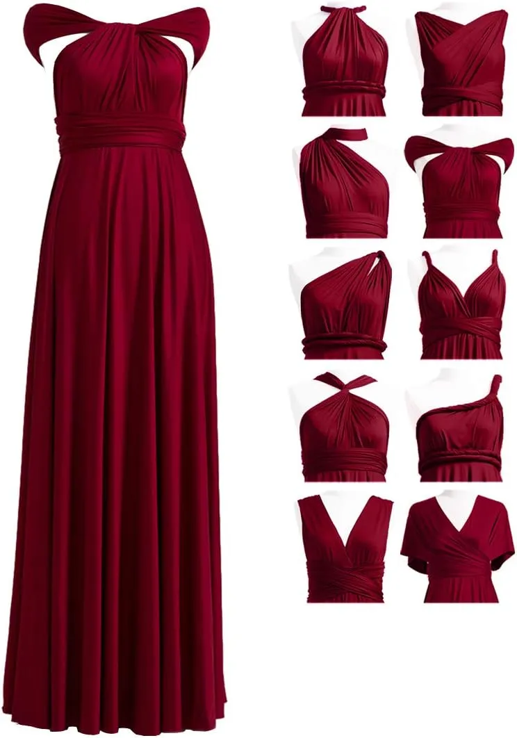 72styles Infinity Dress with Bandeau, Convertible Bridesmaid Dress, Long, Plus Size, Multi-Way Dress, Twist Wrap Dress
