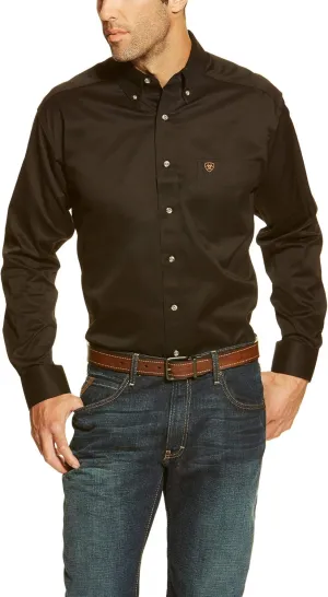Ariat Men's Solid Twill Classic Fit Shirt