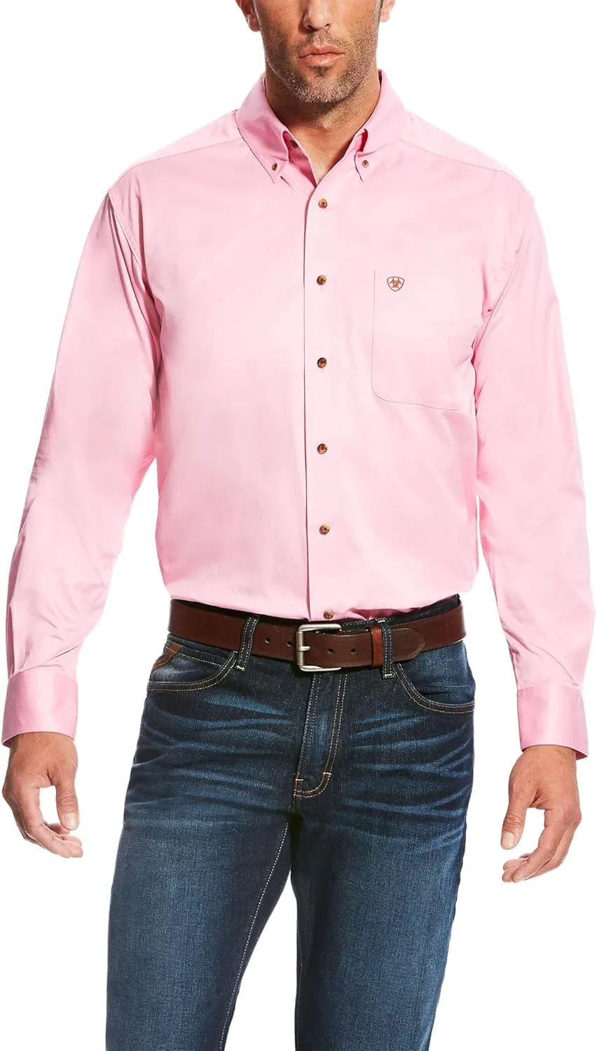 Ariat Men's Solid Twill Classic Fit Shirt