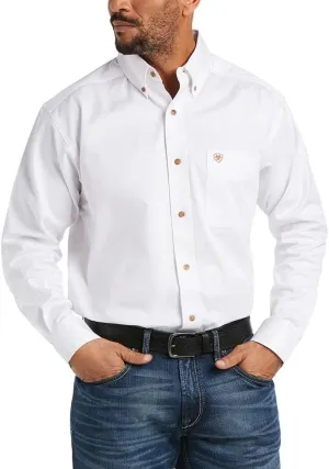 Ariat Men's Solid Twill Classic Fit Shirt