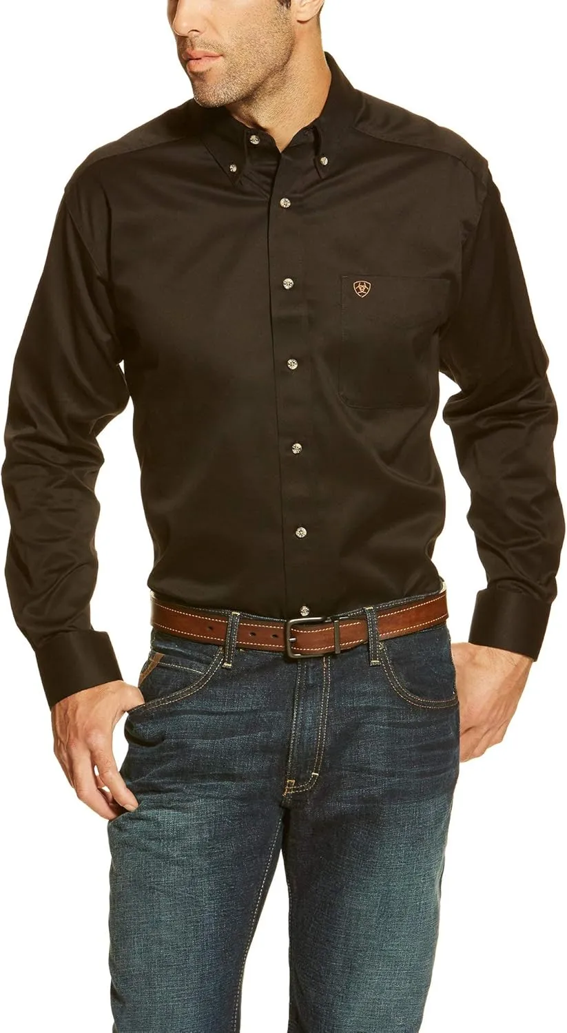Ariat Men's Solid Twill Classic Fit Shirt