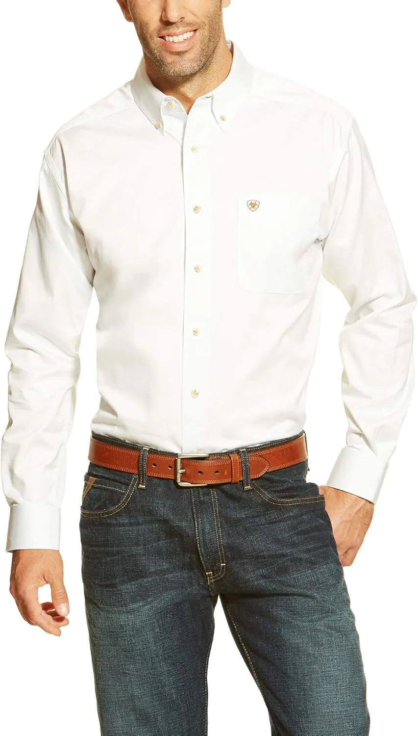 Ariat Men's Solid Twill Classic Fit Shirt
