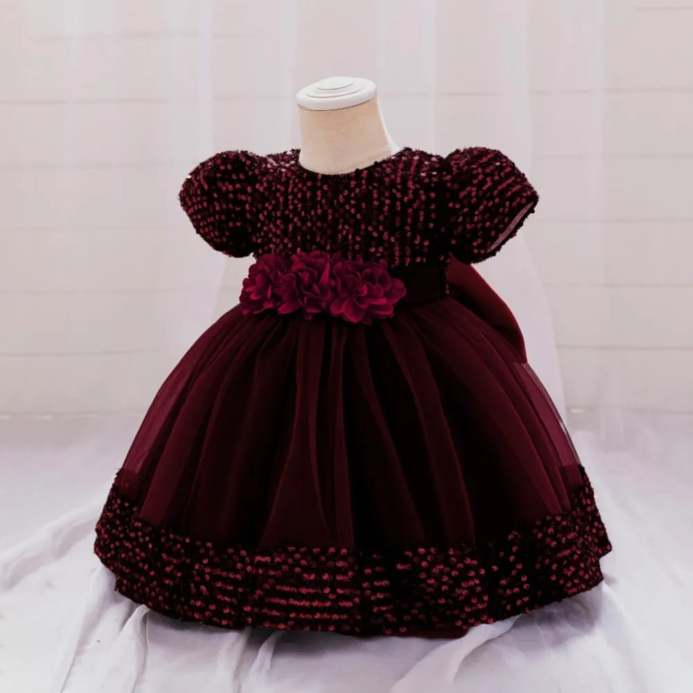 Baby Girls Dress Toddler Party Dress Cute Church Baptism Birthday Party Formal Dress