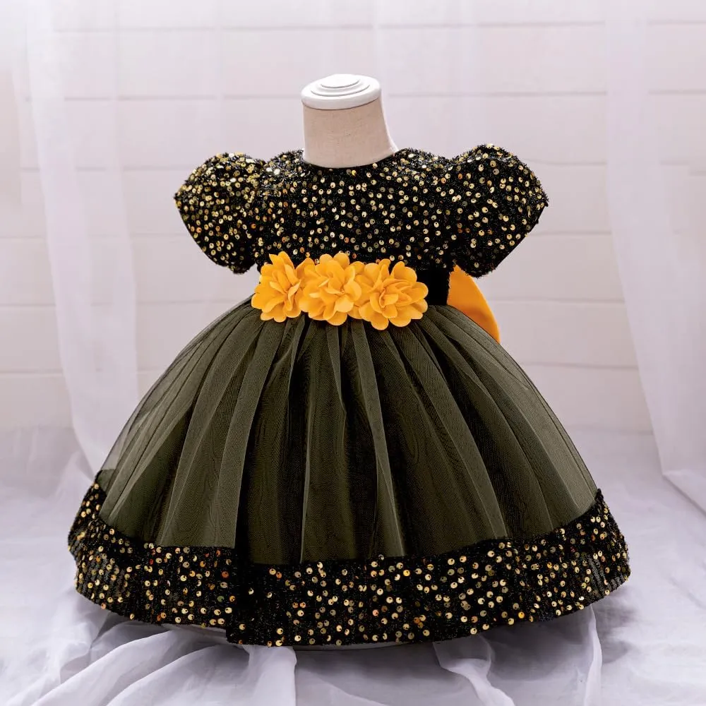 Baby Girls Dress Toddler Party Dress Cute Church Baptism Birthday Party Formal Dress