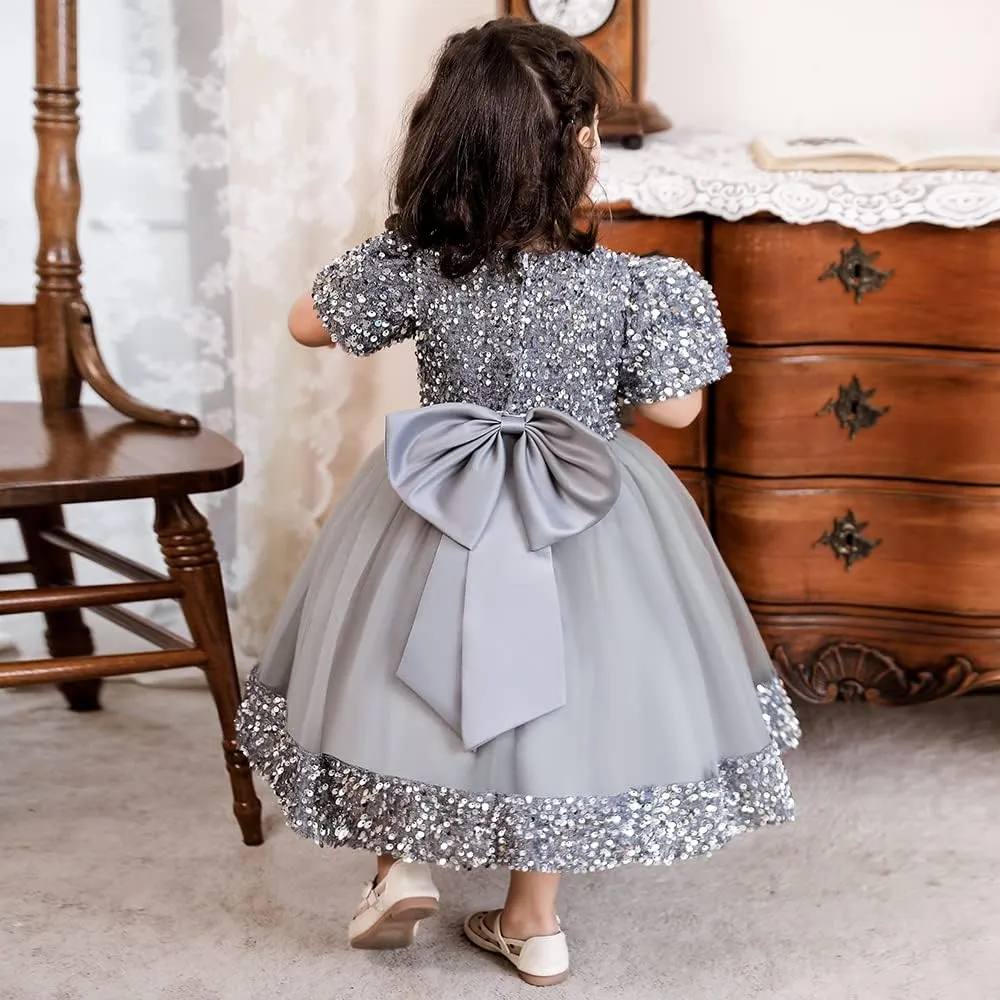 Baby Girls Dress Toddler Party Dress Cute Church Baptism Birthday Party Formal Dress