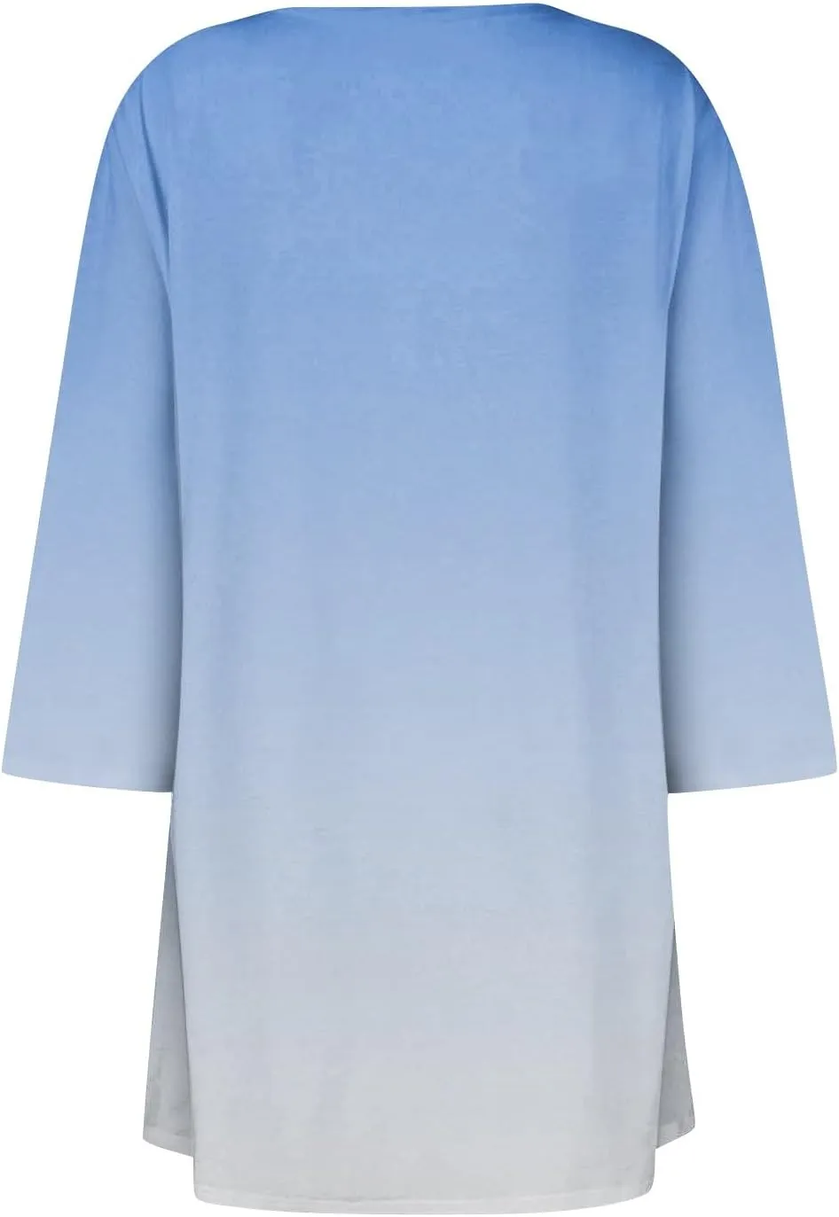 Bomber Jacket Women 3/4 Length Sleeve Draped Long Duster Lightweight Summer Cardigan Gradient Versatile Bolero Shrugs