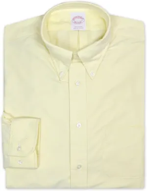 Brooks Brothers Mens Original Fit Oxford Cotton Casual Button Down Pocket Shirt,, 202179 Blue