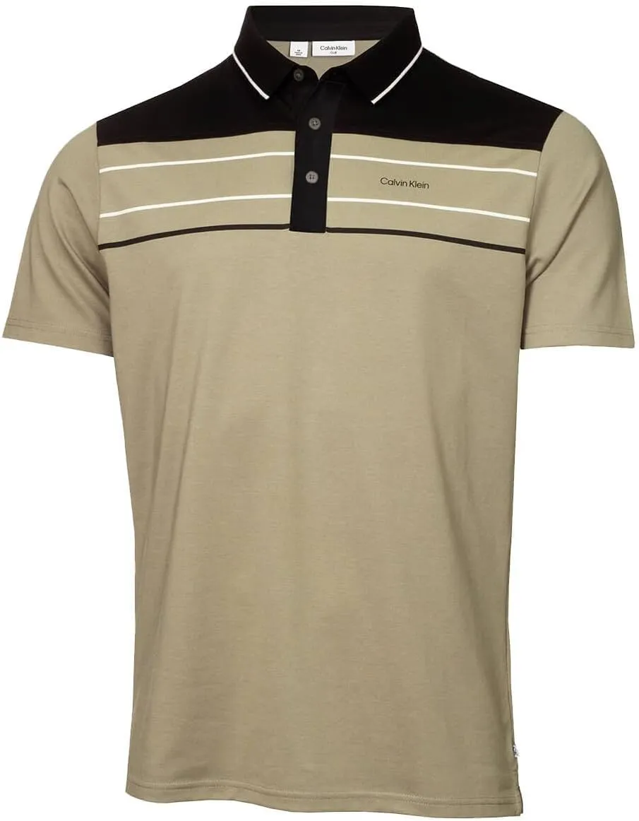 Calvin Klein Men's Blackwater Golf Polo Shirt - Camouflage Green - XL