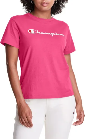 Champion Women'S Classic Tee, Script