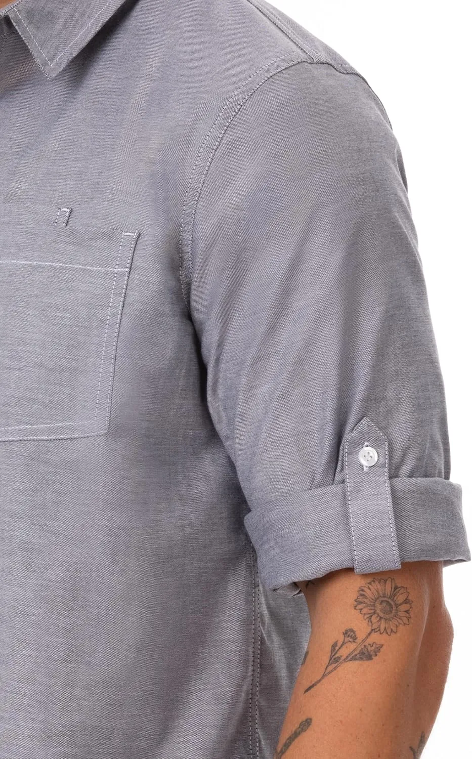Chef Works Men's Modern Oxford Classic Shirt