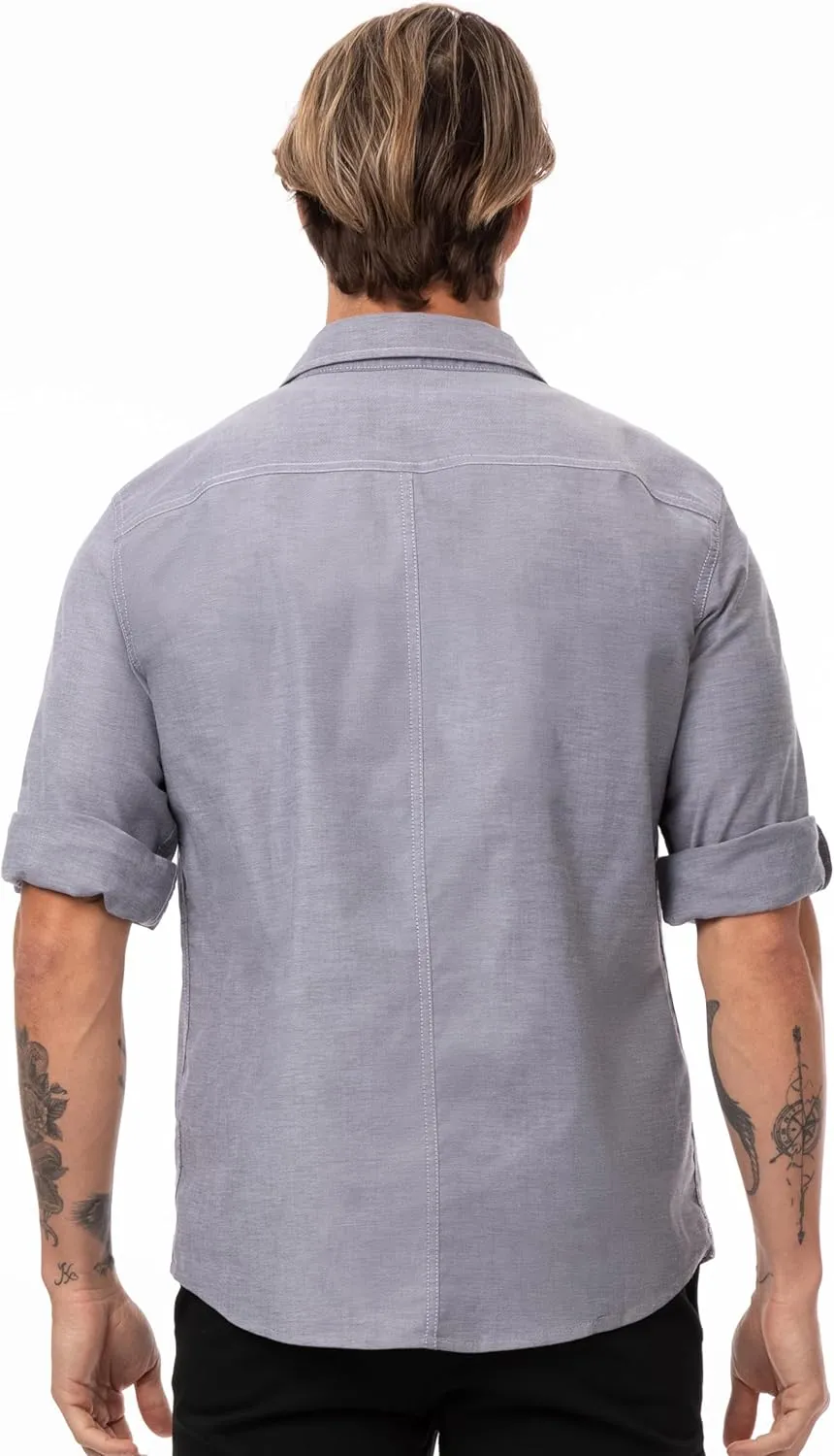 Chef Works Men's Modern Oxford Classic Shirt