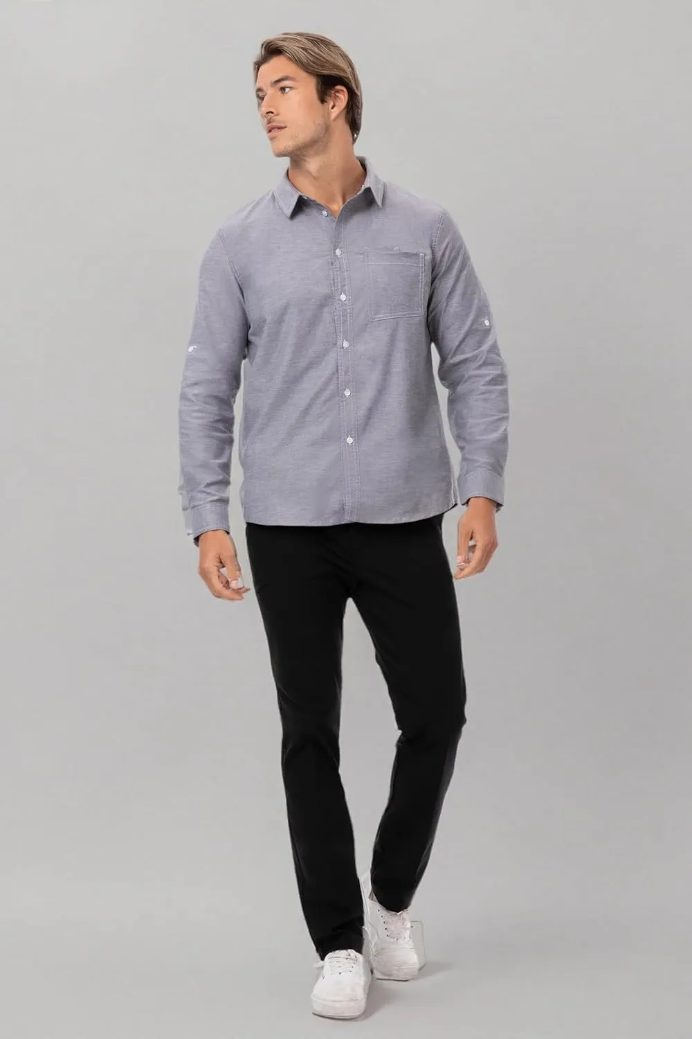 Chef Works Men's Modern Oxford Classic Shirt
