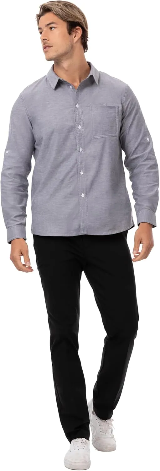 Chef Works Men's Modern Oxford Classic Shirt
