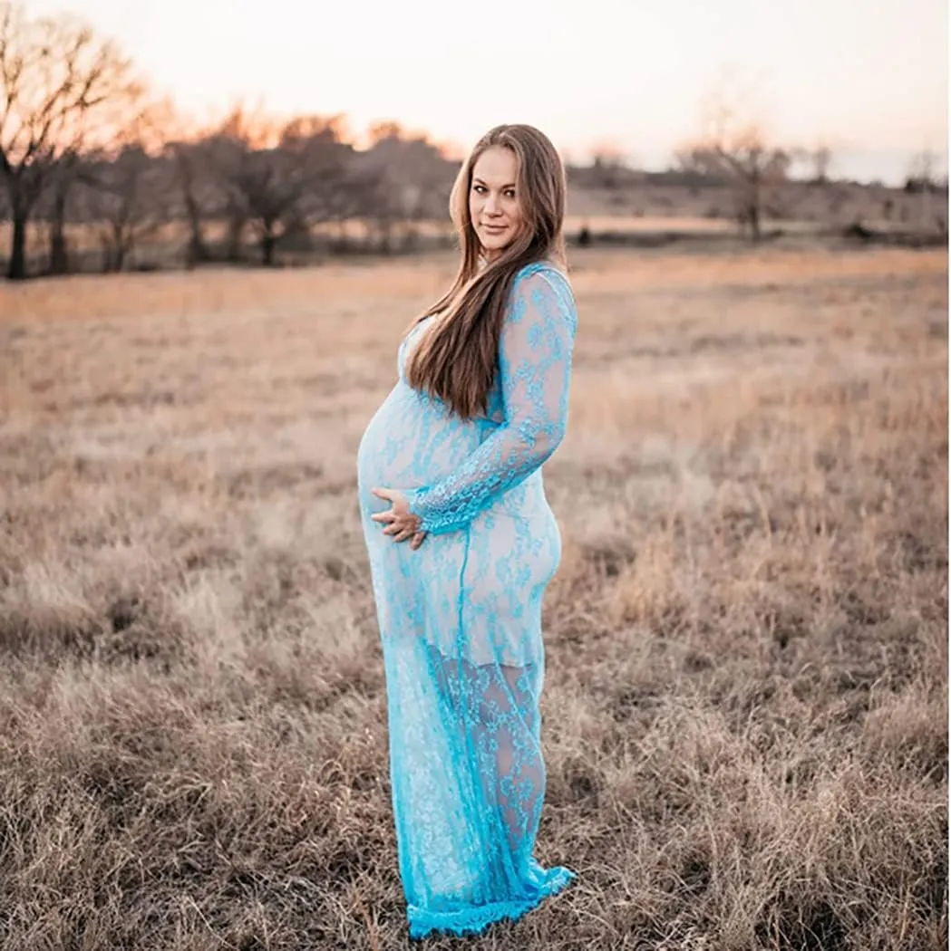 COSYOU Maternity Dress for Photography Baby Shower Dress Pregnancy Party Dress Special Occasion Gown Beach Dress
