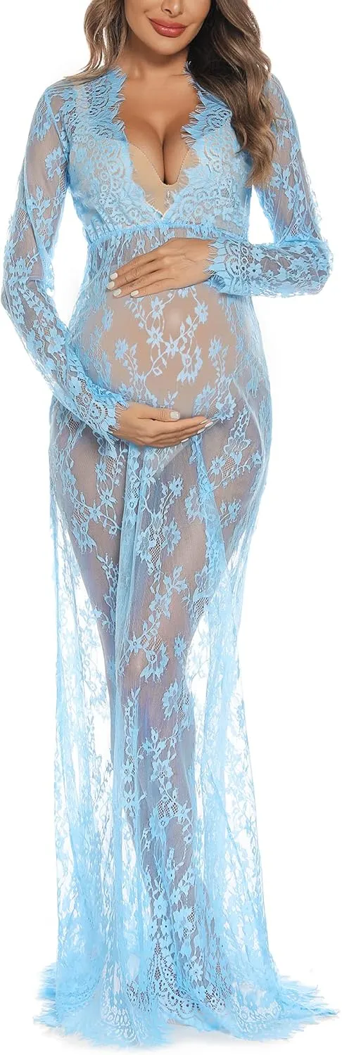 COSYOU Maternity Dress for Photography Baby Shower Dress Pregnancy Party Dress Special Occasion Gown Beach Dress