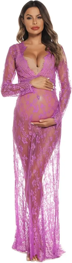 COSYOU Maternity Dress for Photography Baby Shower Dress Pregnancy Party Dress Special Occasion Gown Beach Dress