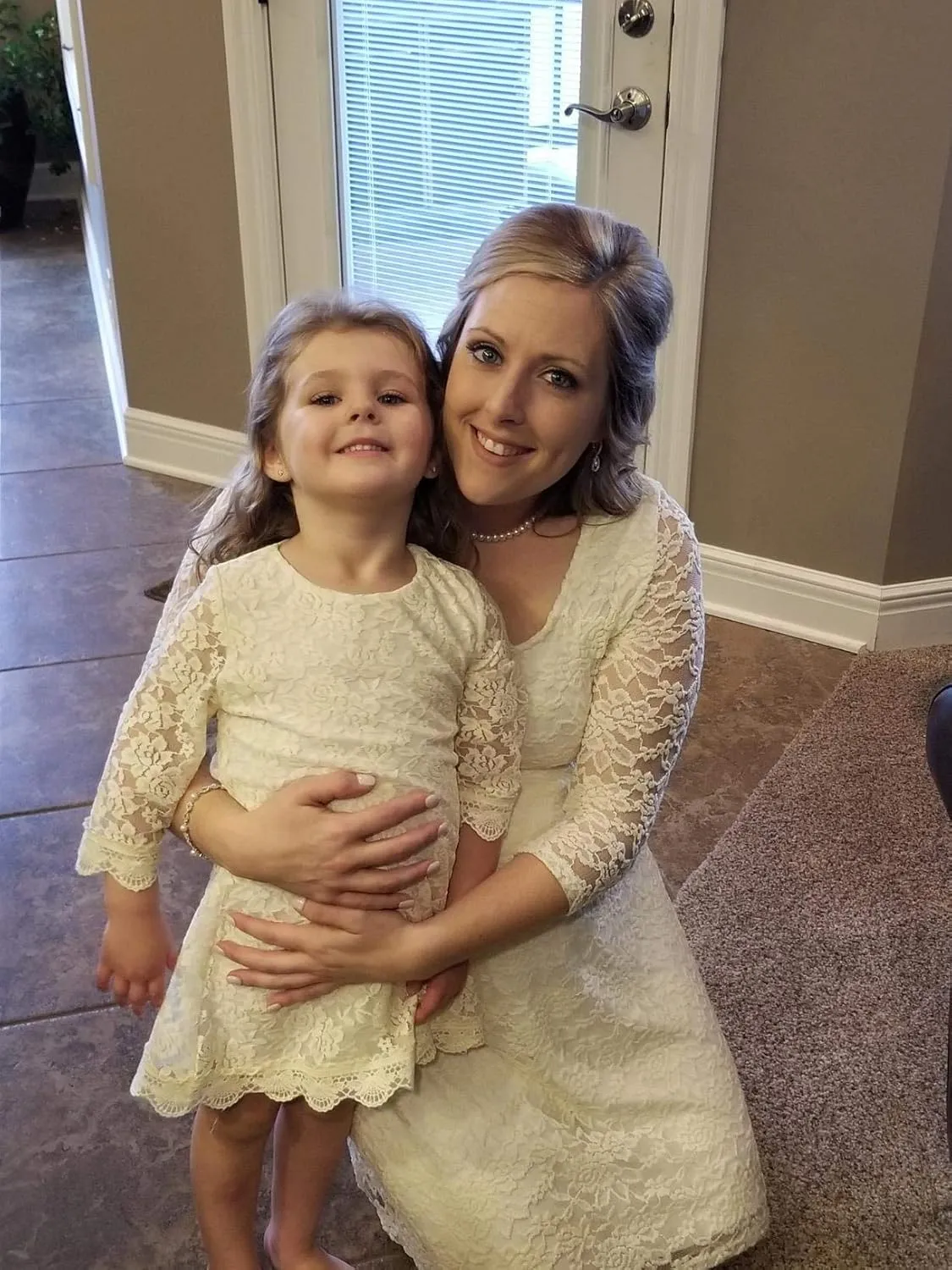 Cutiego Flower Girl Dress Toddler Dresses Vintage Rustic Dress Baby Girl Baptism Dress