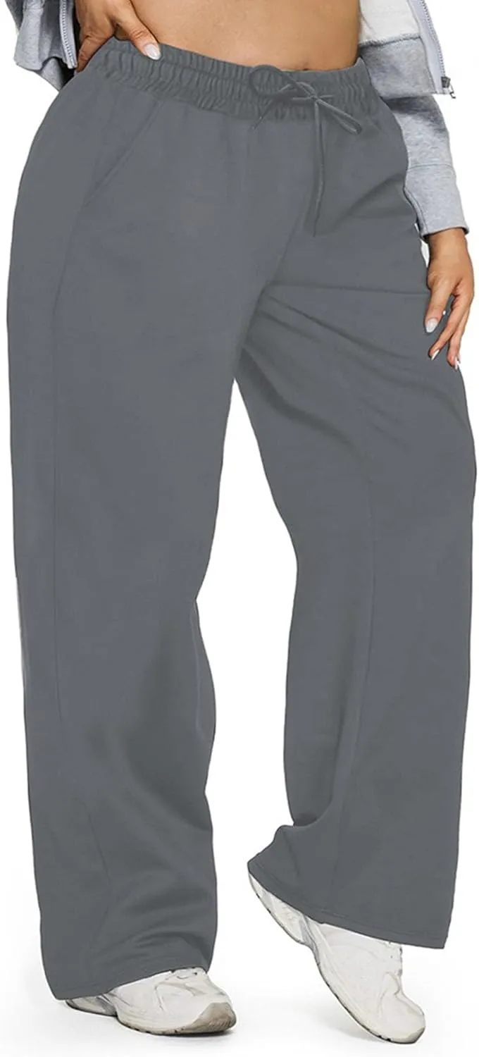 DGHM-JLMY Lady Fashion Commuter Straight Leg Pants Versatile Sports Loose Drawstring Trousers Essentials Wide Leg Pant