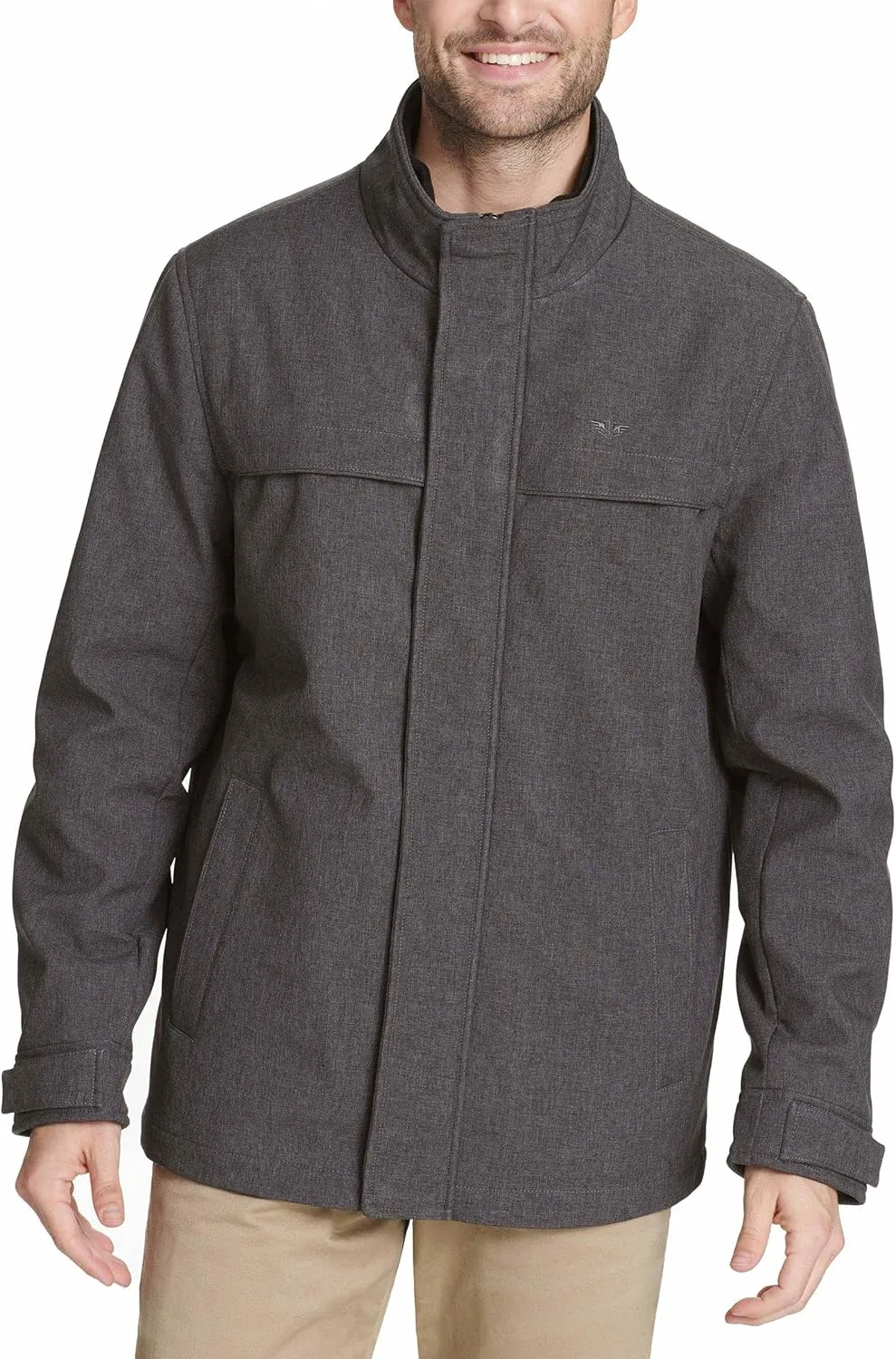 Dockers Men's Dwight Soft Shell Bib Jacket
