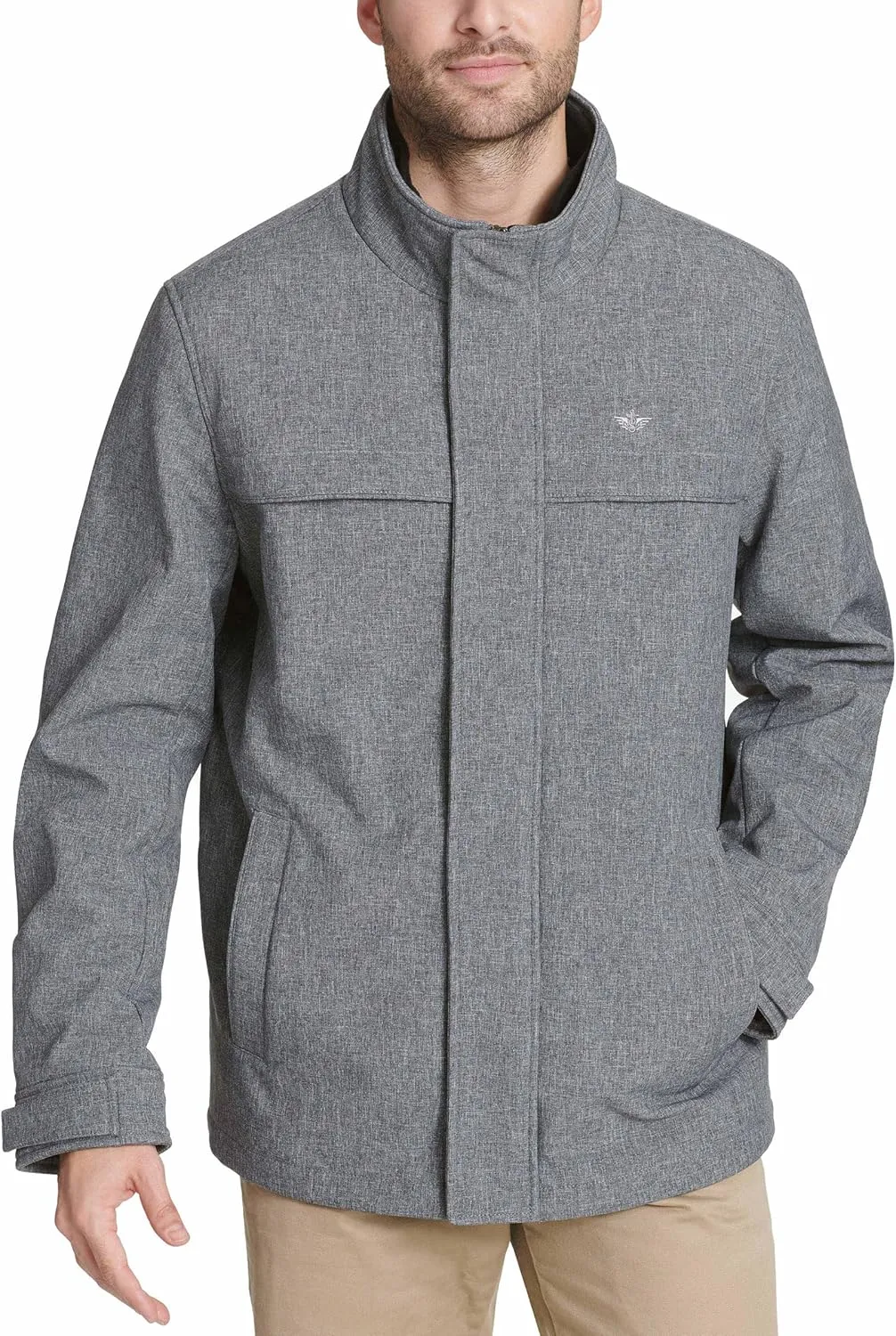 Dockers Men's Dwight Soft Shell Bib Jacket