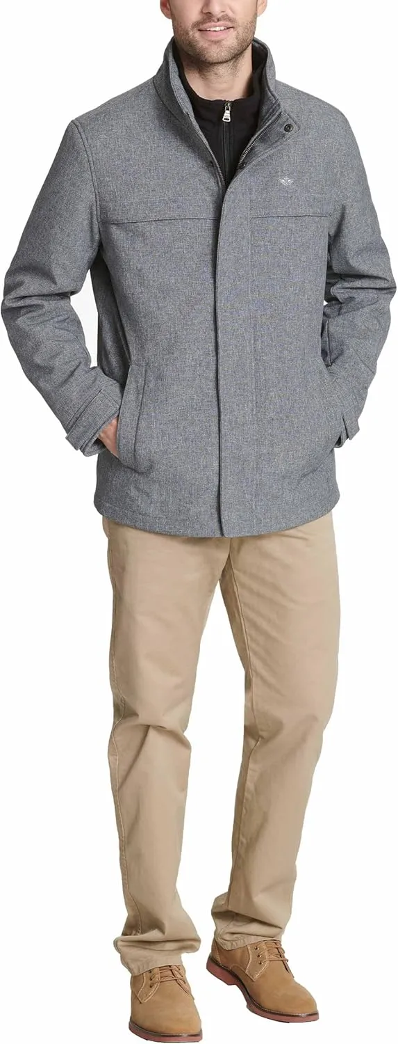 Dockers Men's Dwight Soft Shell Bib Jacket