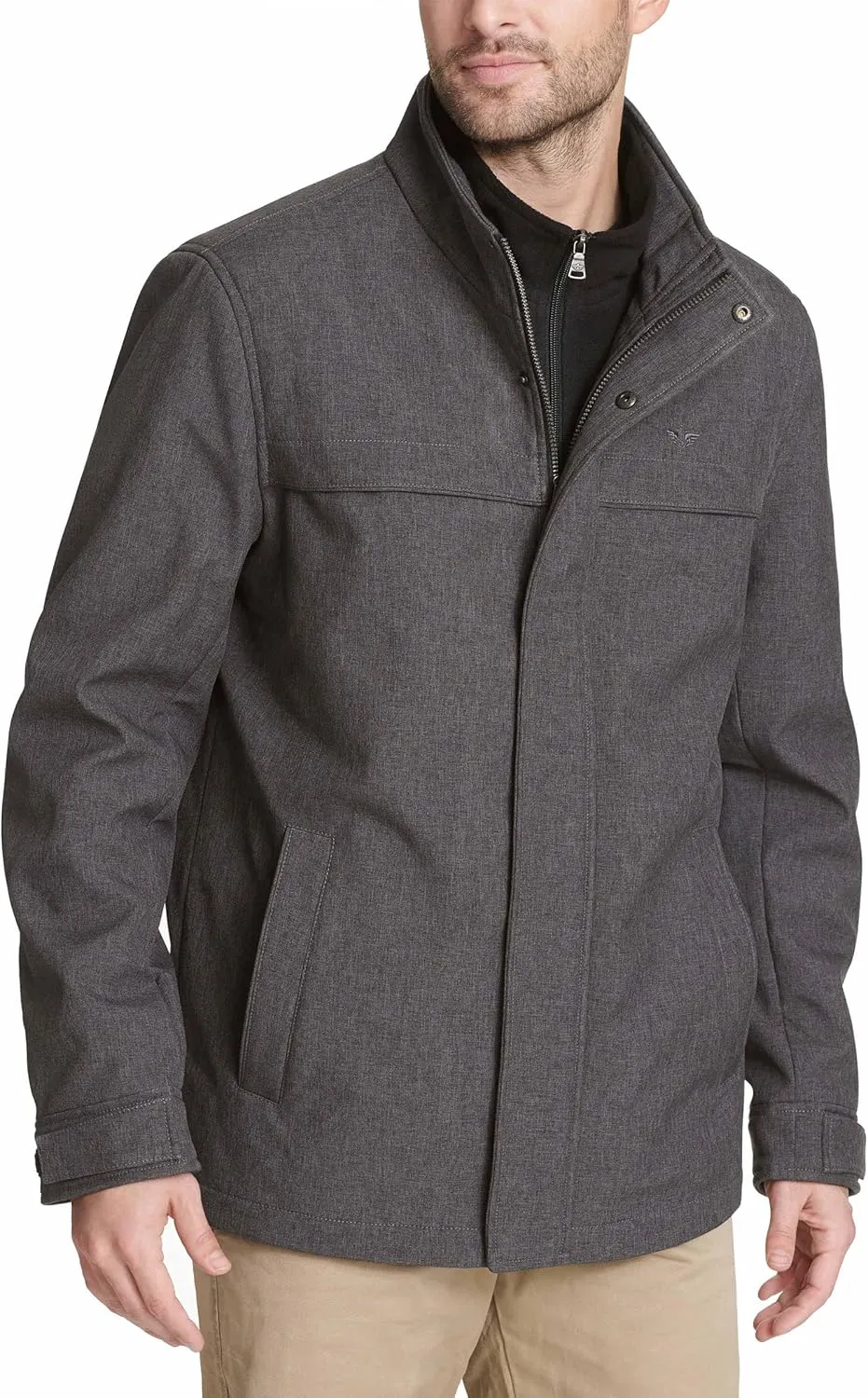 Dockers Men's Dwight Soft Shell Bib Jacket