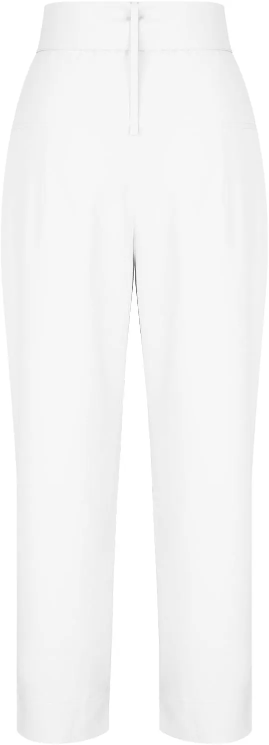 Dressy Pants for Women Casual Lightweight Slacks High Waist Straight Leg Cropped Pants Solid Color Versatile Trousers