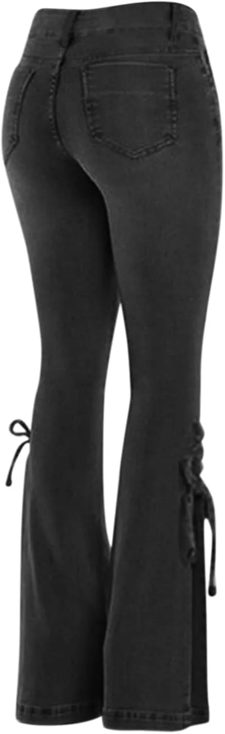 Flare Jeans for Women Women's Bootcut Bell Bottom Jeans High Waisted Stretch Slimming Bell Bottoms Jeans