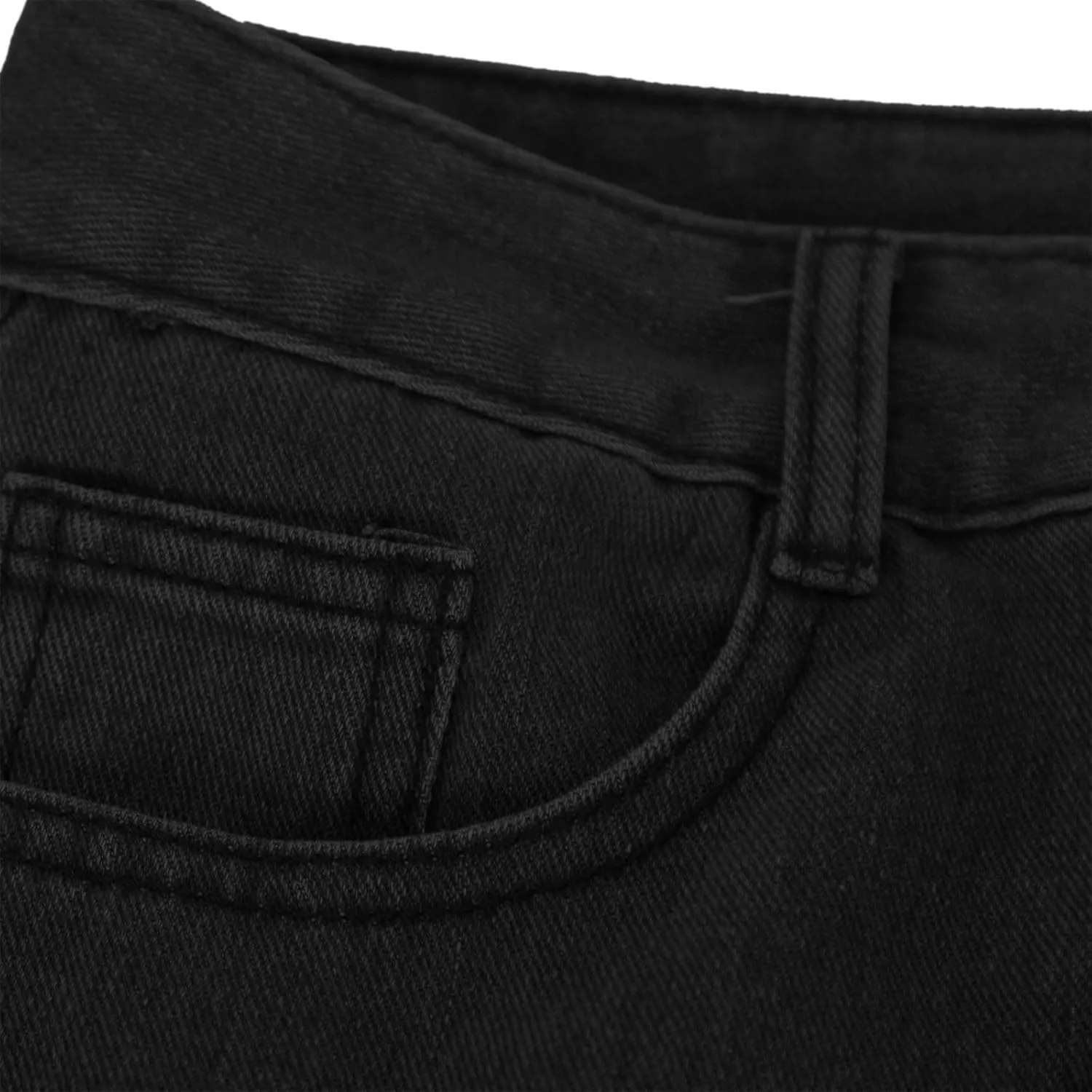 HGps8w Classic Straight Leg Jeans for Women Stretchy Casual High Waisted Versatile Denim Pants with Pockets