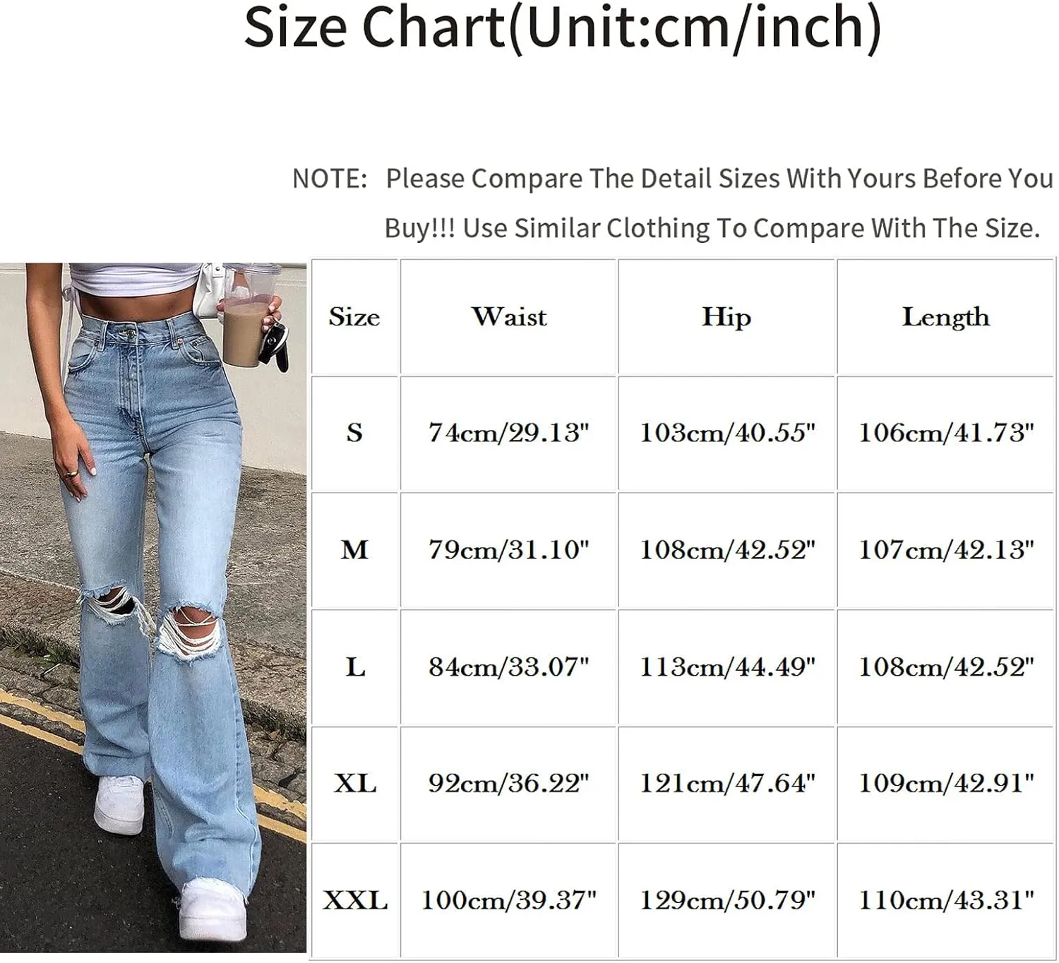 High Waisted Flare Jeans Women Skinny Ripped Bell Bottom Jeans Cowgirl Jeans High Waisted Bootcut Pants