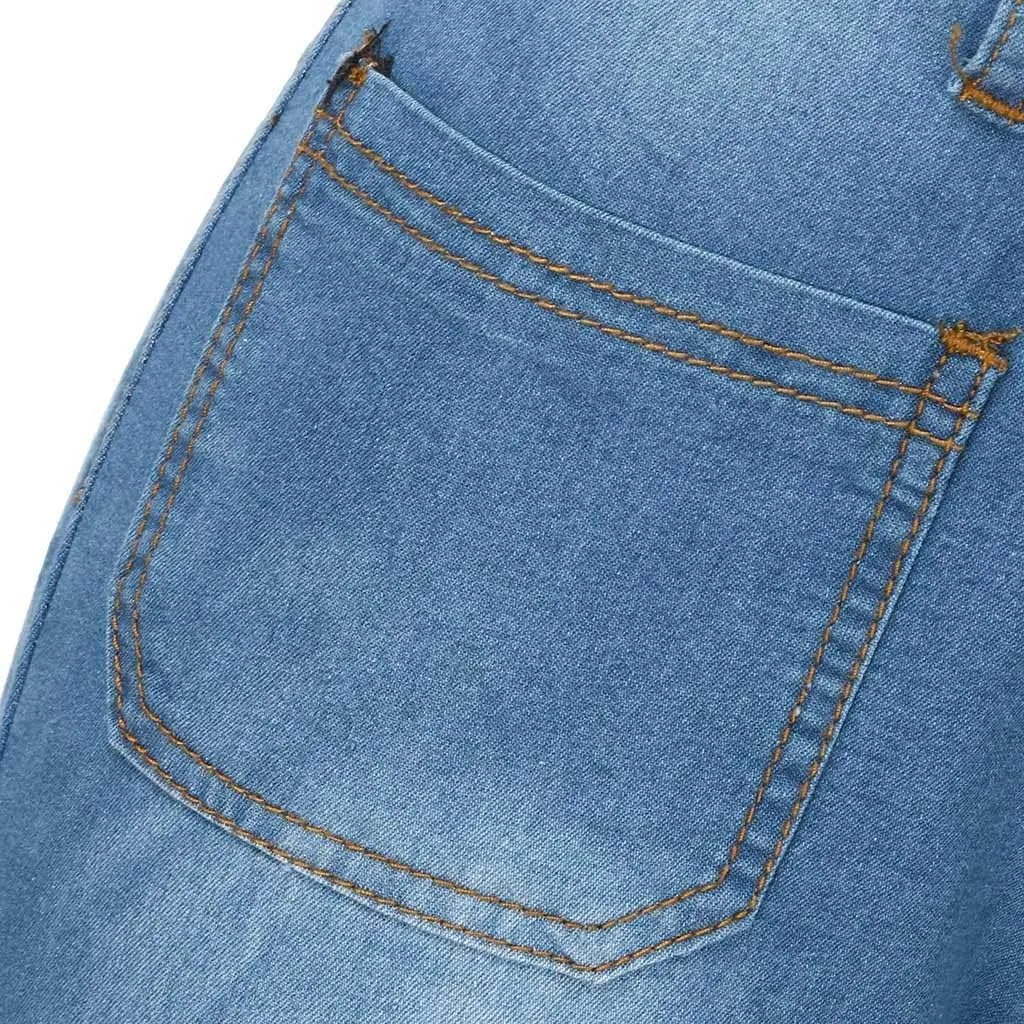 High Waisted Jeans for Women Jeans Poket Pants Mid Casual Denim Lace Women's Jeans High Waisted Jeans for Women