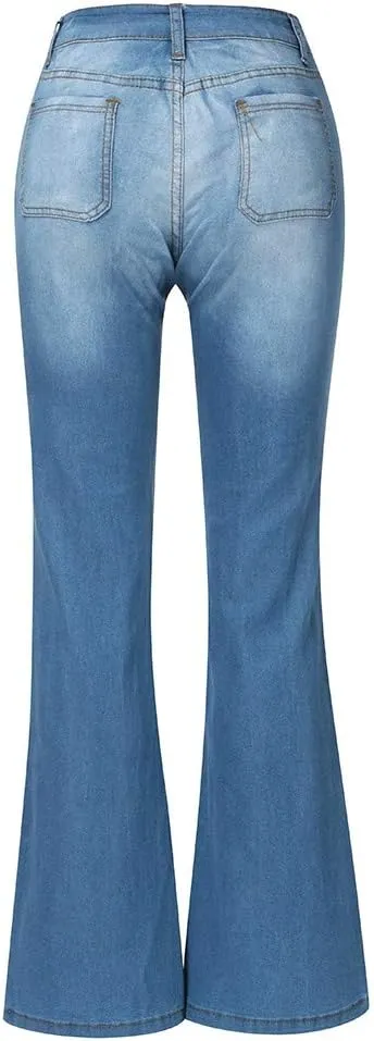 High Waisted Jeans for Women Jeans Poket Pants Mid Casual Denim Lace Women's Jeans High Waisted Jeans for Women