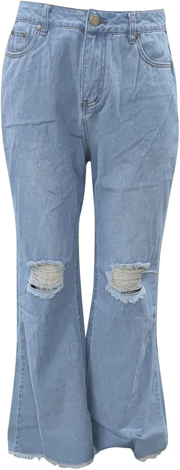 High Waisted Jeans for Women Jeans Poket Pants Mid Casual Denim Lace Women's Jeans High Waisted Jeans for Women