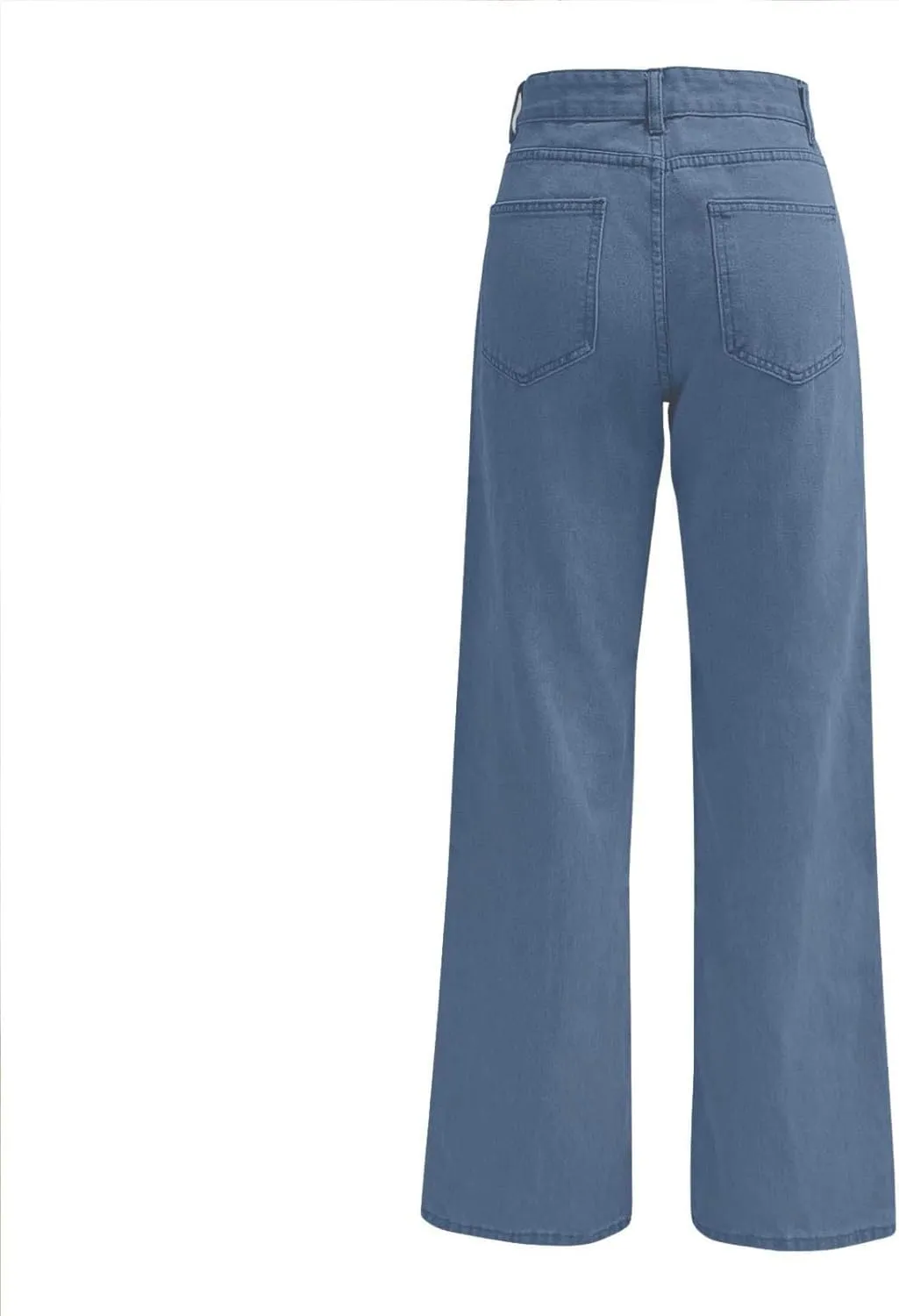 High Waisted Jeans for Women Straight Leg Denim Pants Wide Leg Jeans High Rise Baggy Pants with Pockets Streetwear