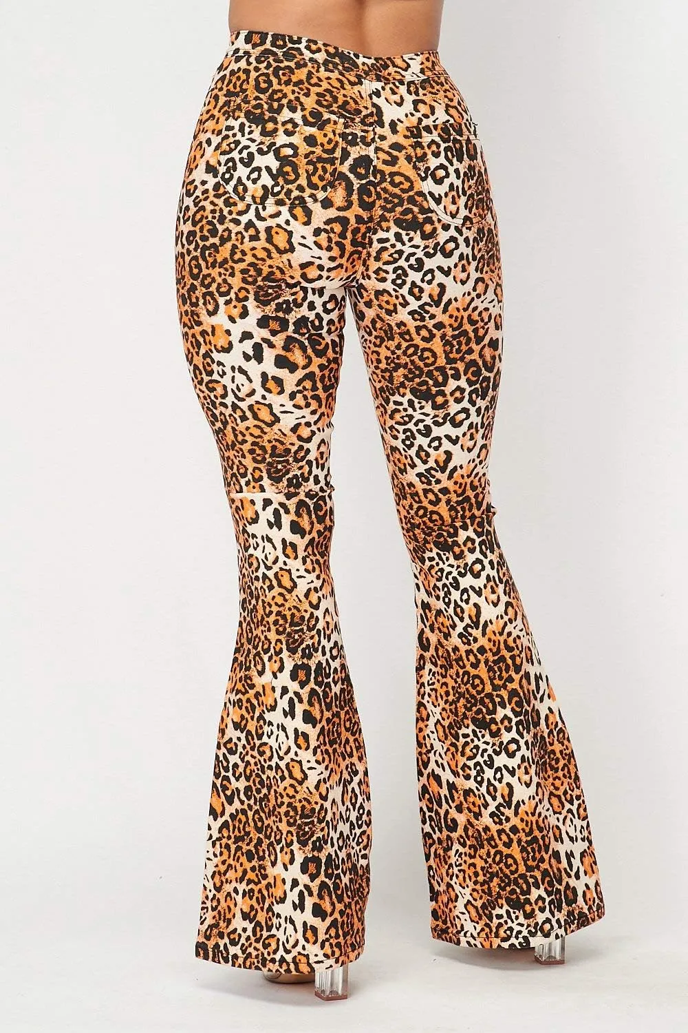 High Waisted Stretchy Bell Bottom Jeans