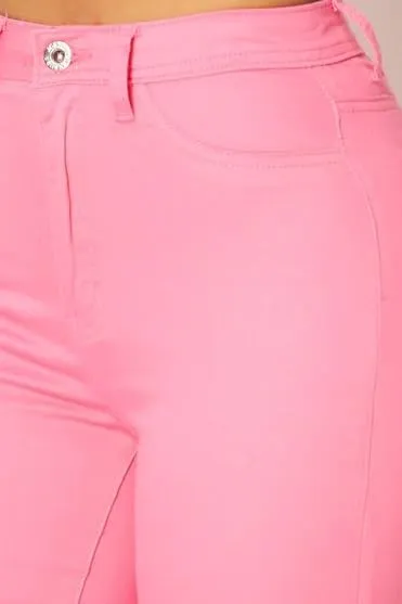 High Waisted Stretchy Bell Bottom Jeans