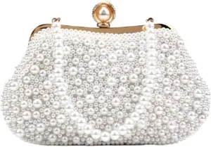 Imitation Pearls Evening Bag French Versatile Clutch Purses