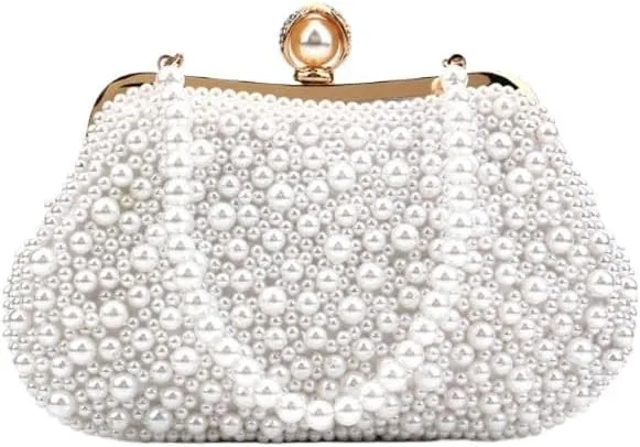 Imitation Pearls Evening Bag French Versatile Clutch Purses