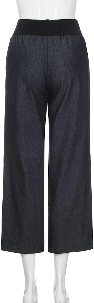 Jeans for Women 2024 Casual Loose Fit Light Wide Leg Jeans Straight Leg Denim Pants High Stretch Waisted Jeans