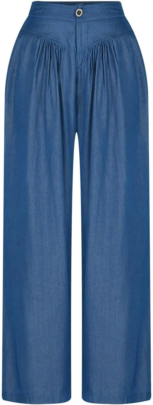 Jeans for Women 2024 Casual Loose Fit Light Wide Leg Jeans Straight Leg Denim Pants High Stretch Waisted Jeans