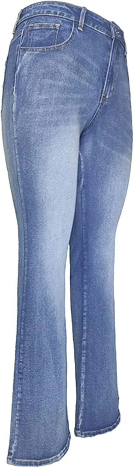 Jeans for Women Womens High Waisted Jeans Stretch Butt Lifting Jeggings Jeans Classic Slim Fit Denim Women's Plus