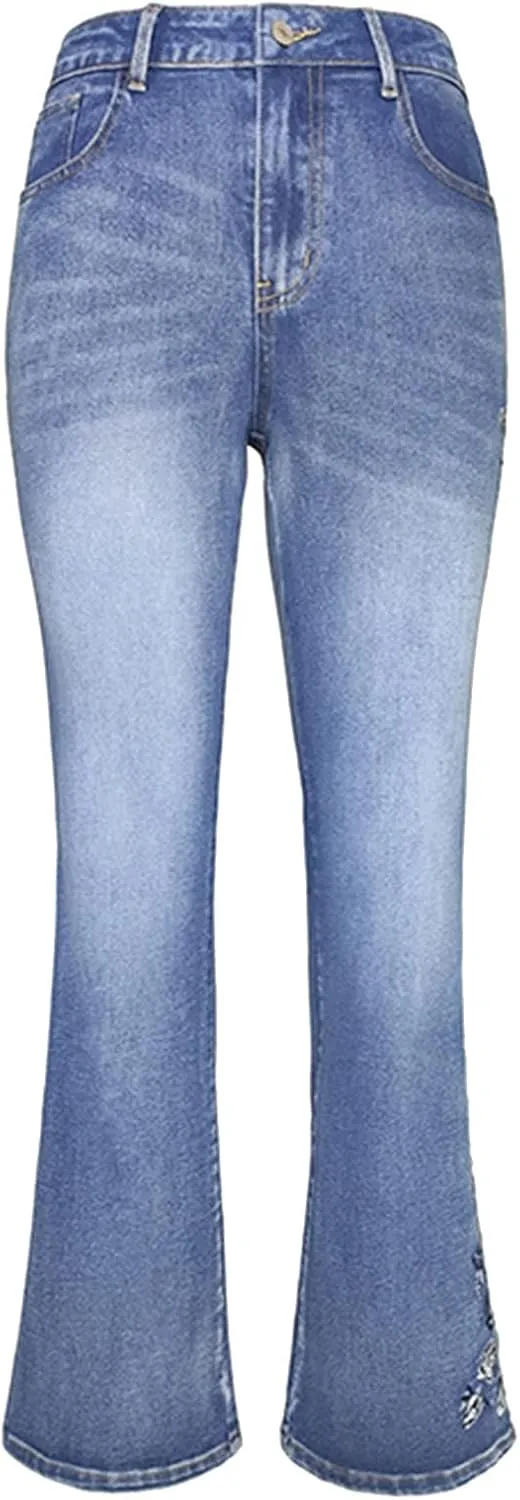 Jeans for Women Womens High Waisted Jeans Stretch Butt Lifting Jeggings Jeans Classic Slim Fit Denim Women's Plus