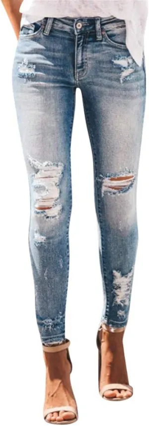 Jeans for Women Womens Jeans Poket Pants Mid Casual Denim Lace Women's Jeans Slimming Jeggings Jeans for Women