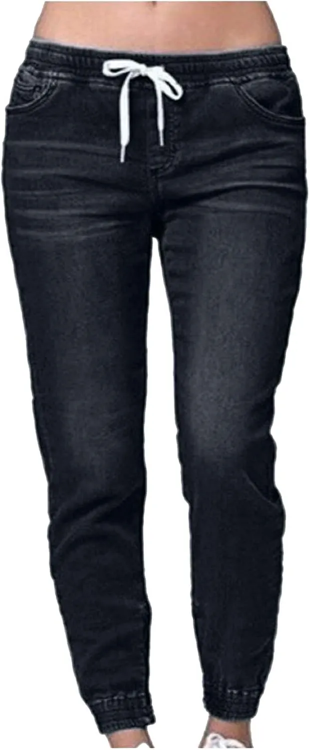 Jeans for Women Womens Jeans Poket Pants Mid Casual Denim Lace Women's Jeans Slimming Jeggings Jeans for Women