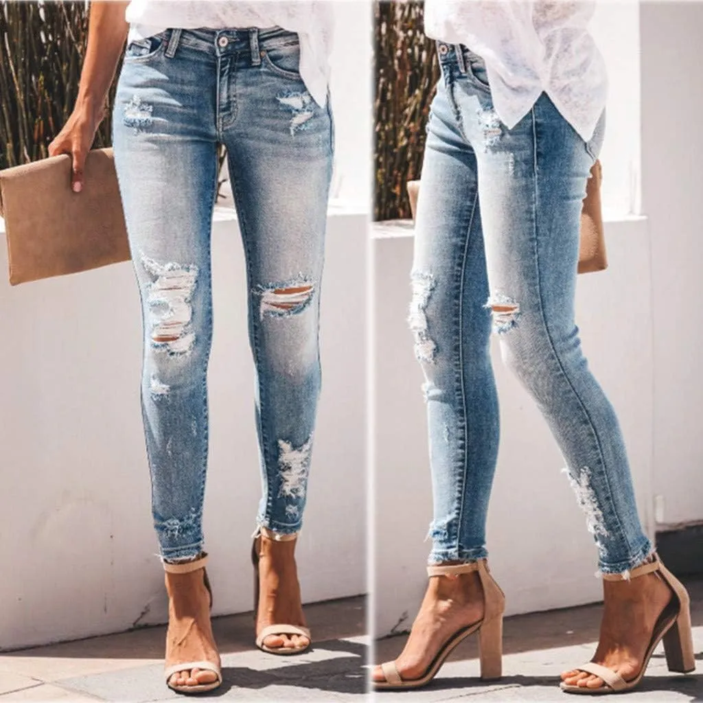 Jeans for Women Womens Jeans Poket Pants Mid Casual Denim Lace Women's Jeans Slimming Jeggings Jeans for Women