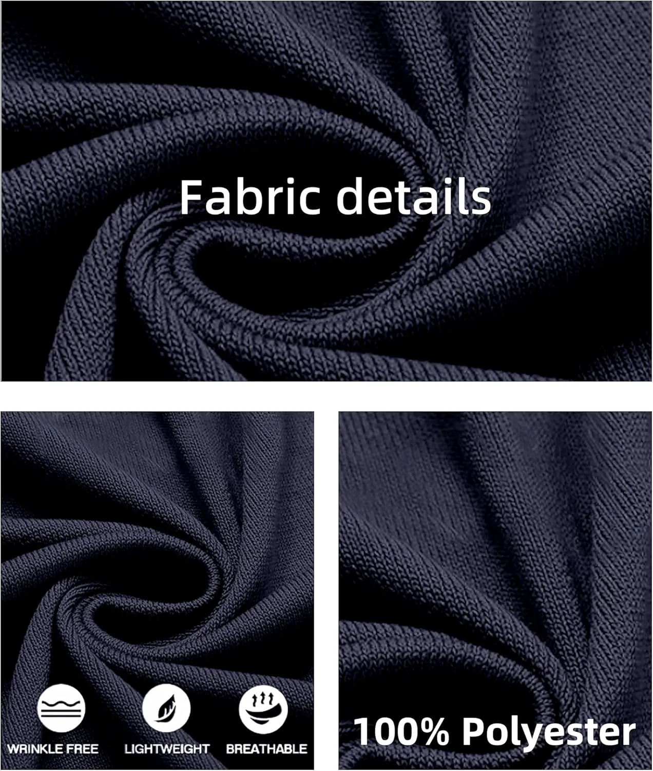 Knit Sweater for Men Long Sleeve Polo Shirt Striped Casual Golf Shirts