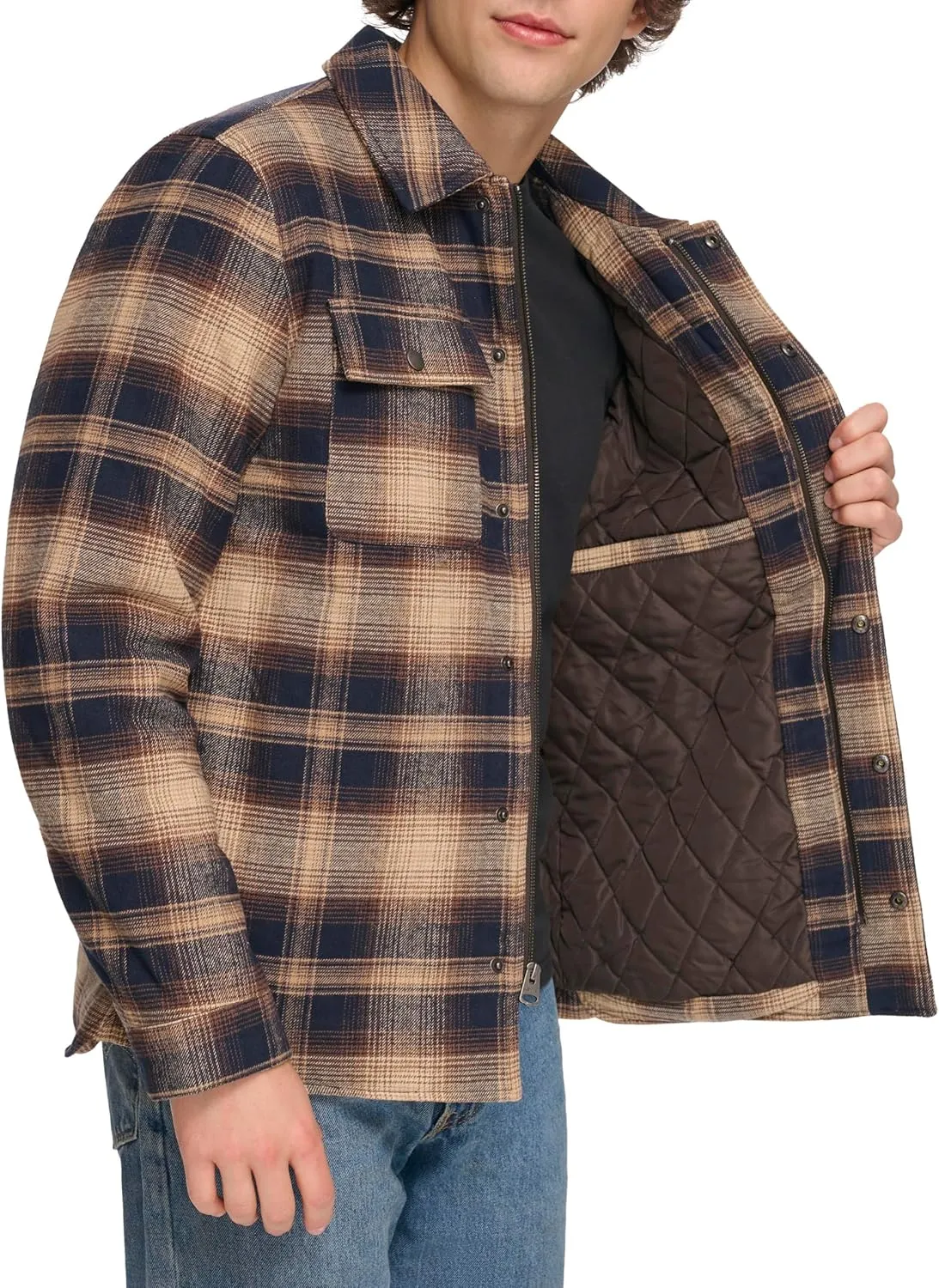 Levi's Men's Classic Plaid Shirt Jacket