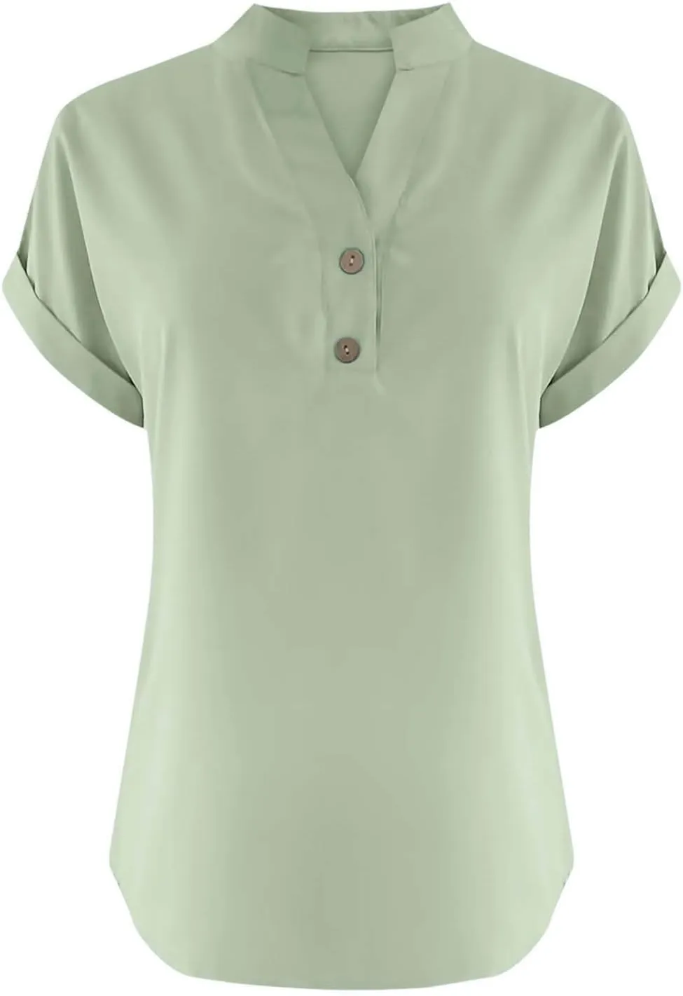 Linen Tops for Women Summer Short Sleeve V Neck Lightweight Tee Shirt Simple Solid Color Loose Casual Blouse